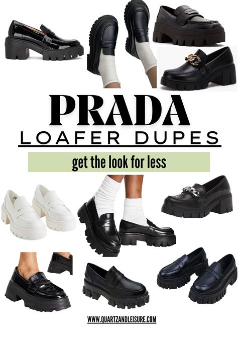 prada loafers dupe amazon|prada platform heels dupe.